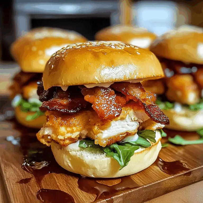 Maple Chicken Bacon Sliders
