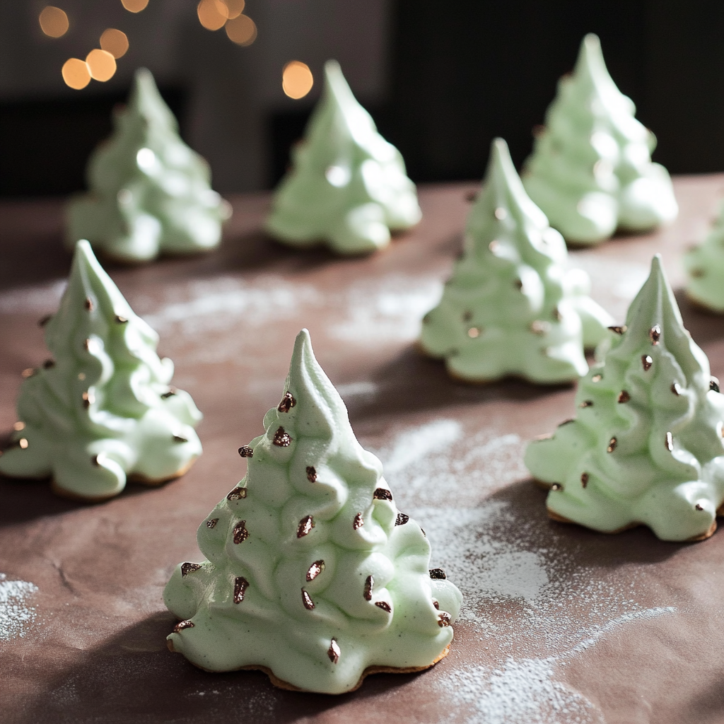 Meringue Christmas Trees