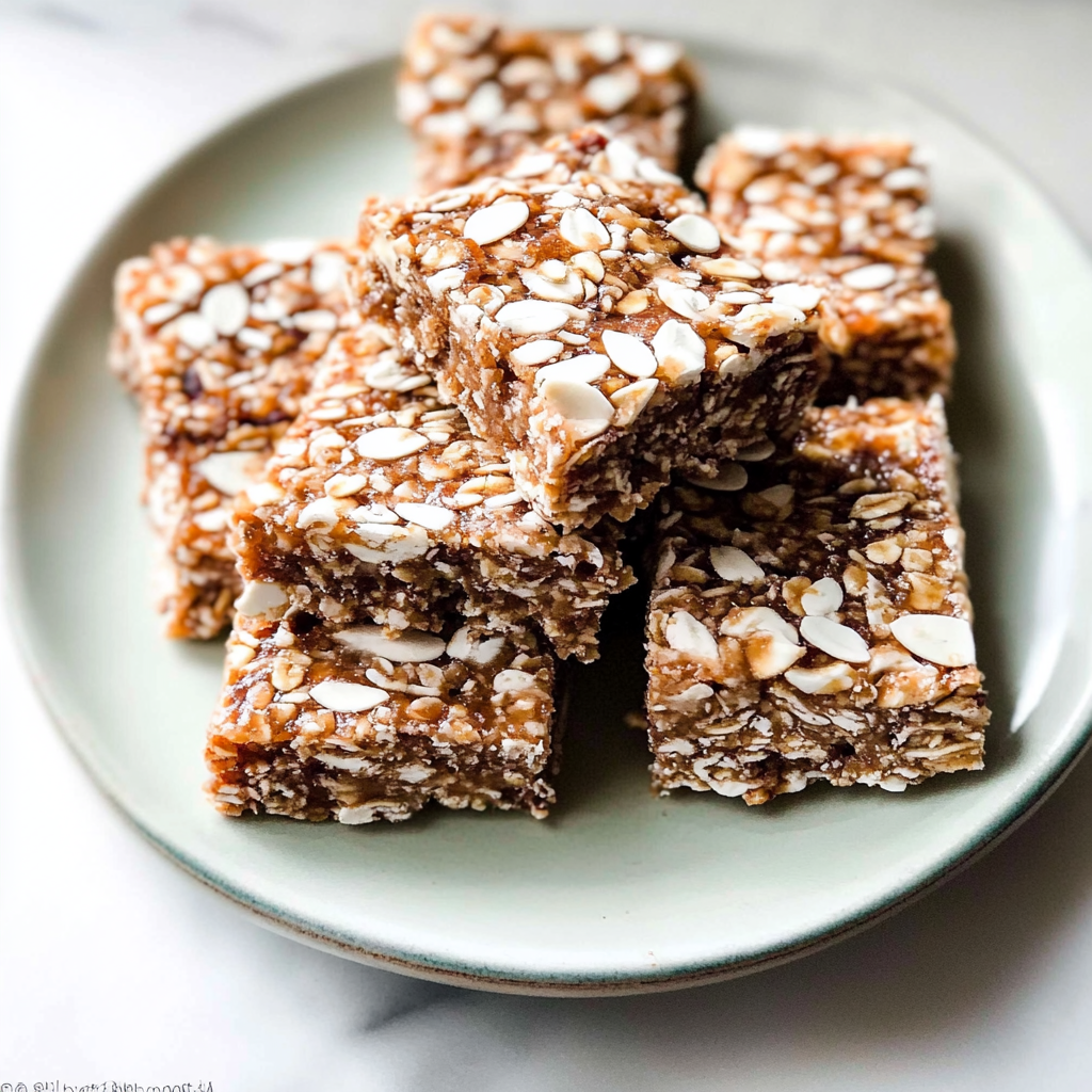 No-Bake Chewy Coconut Granola Bars