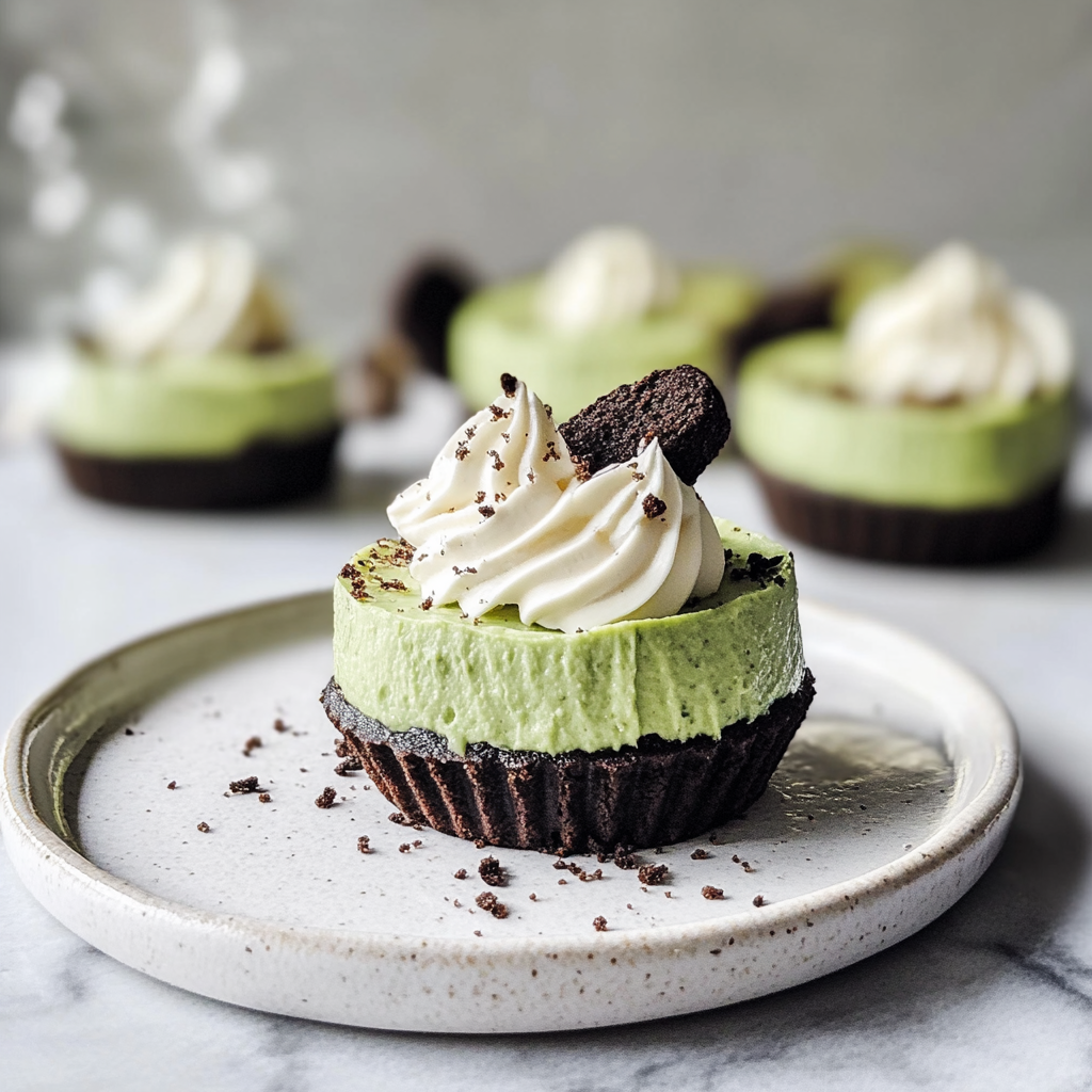 No-Bake Matcha Cheesecake with Oreo Crust