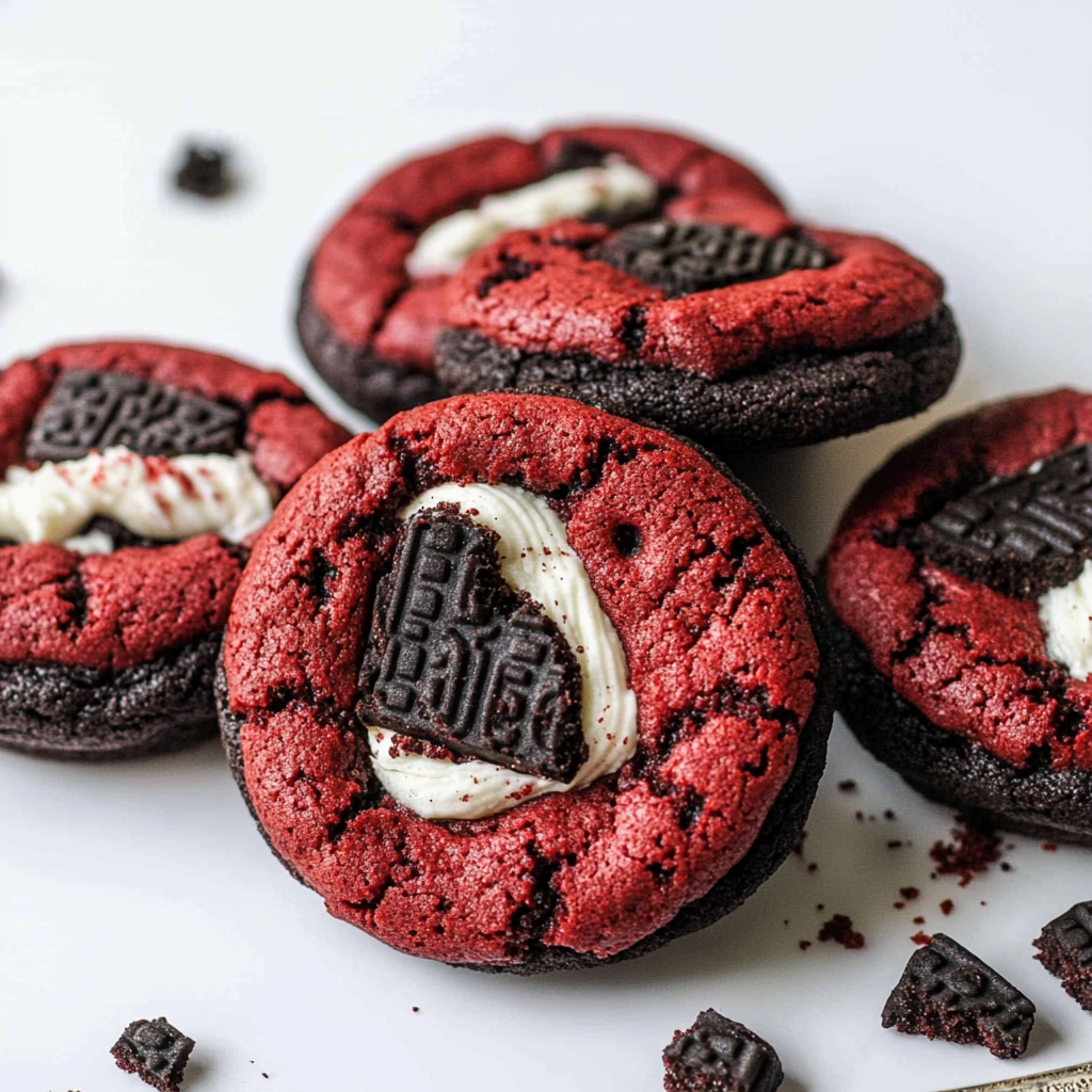Oreo Red Velvet Cookies
