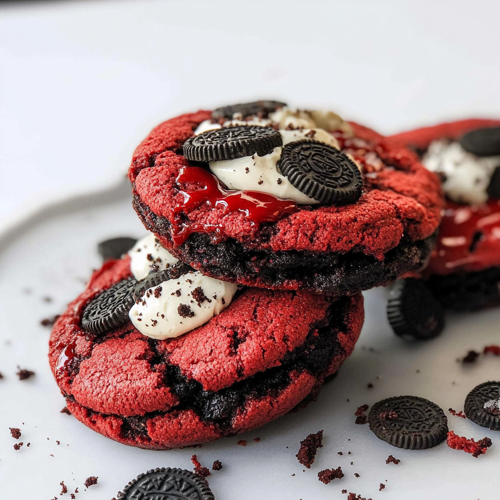 Oreo Red Velvet Cookies