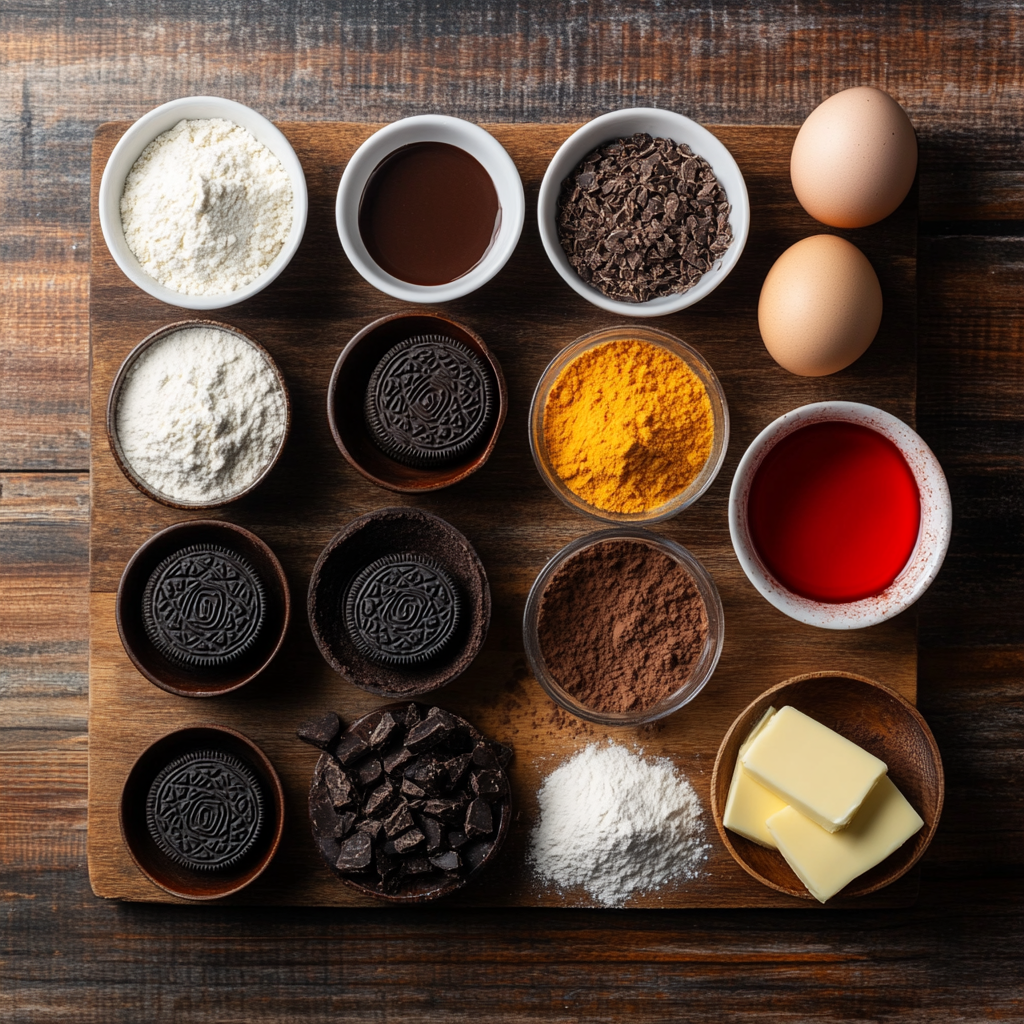 Oreo Red Velvet Cookies ingredients