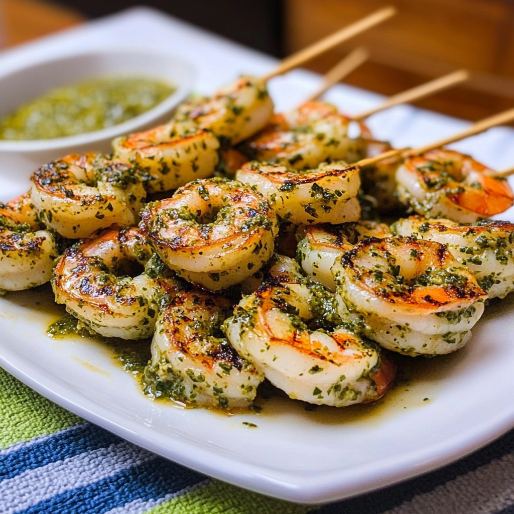 Pesto Grilled Shrimp