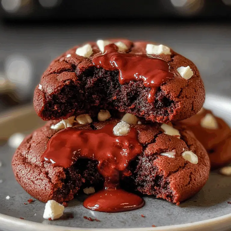 Red Velvet Nutella Cookies
