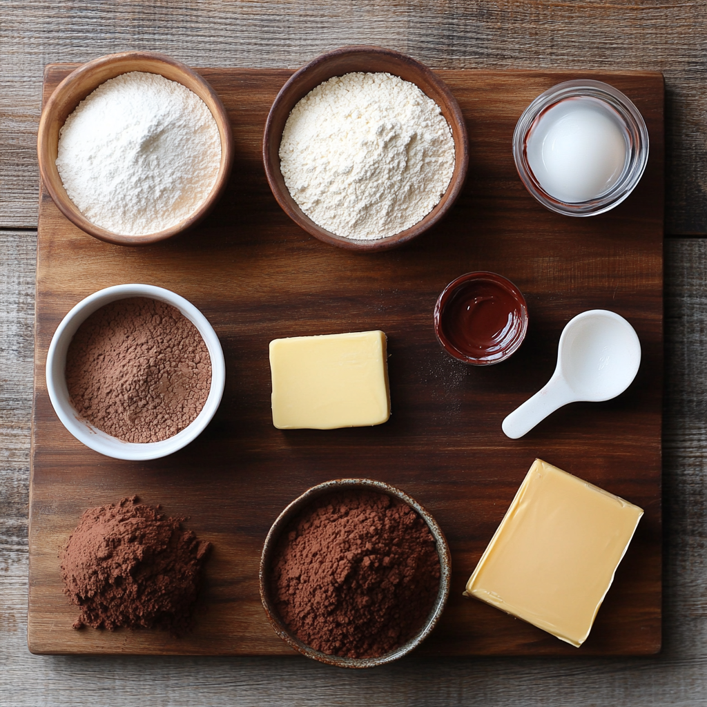 Red Velvet Nutella Cookies ingredients