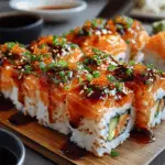 Spicy Salmon Sushi Bake