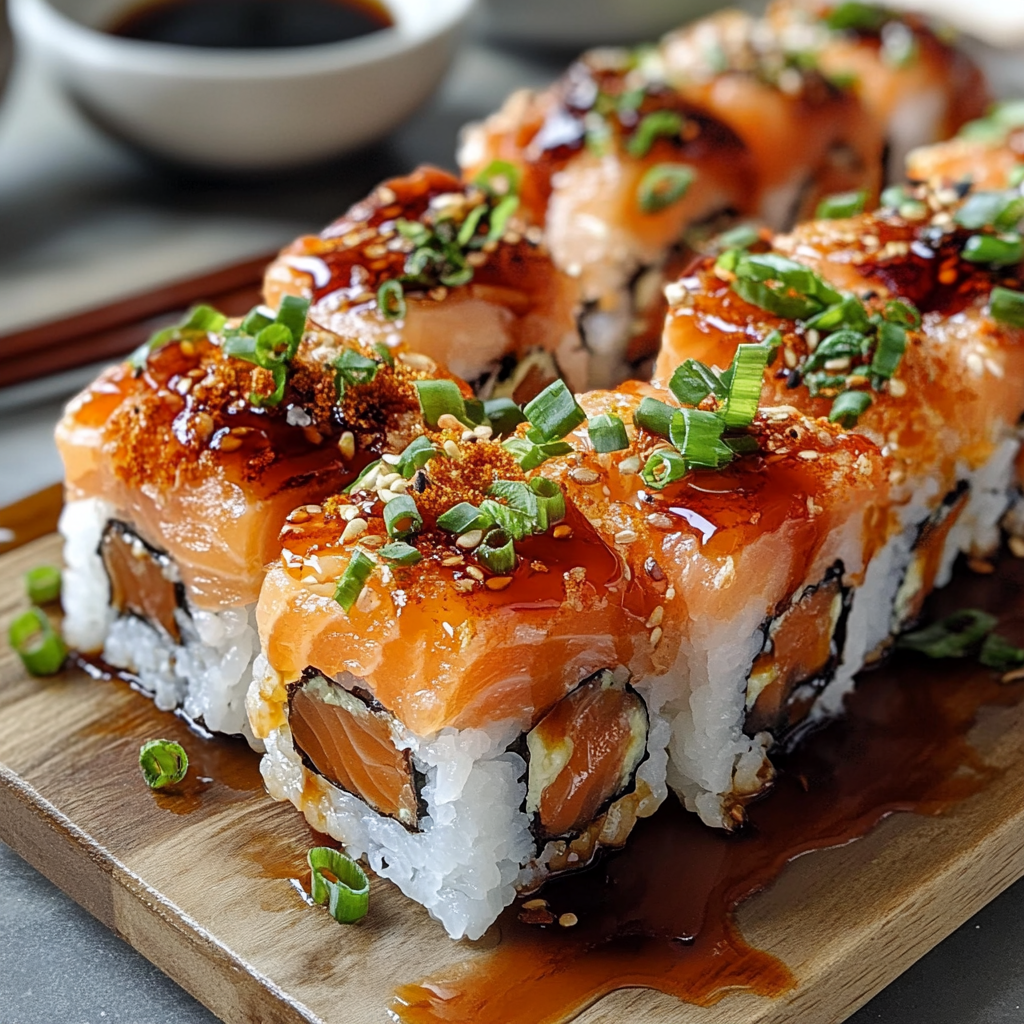 Spicy Salmon Sushi Bake