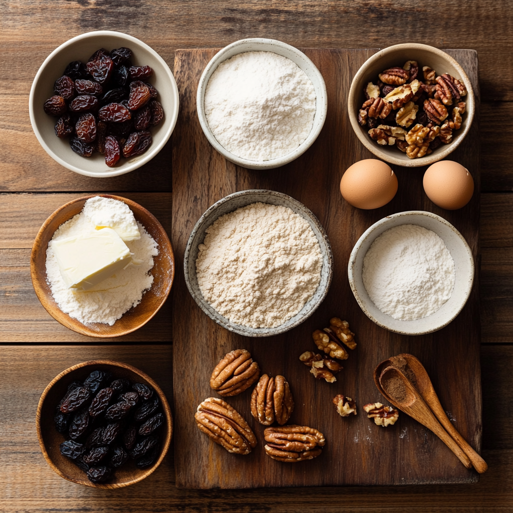 christmas Fruit Cake ingredients