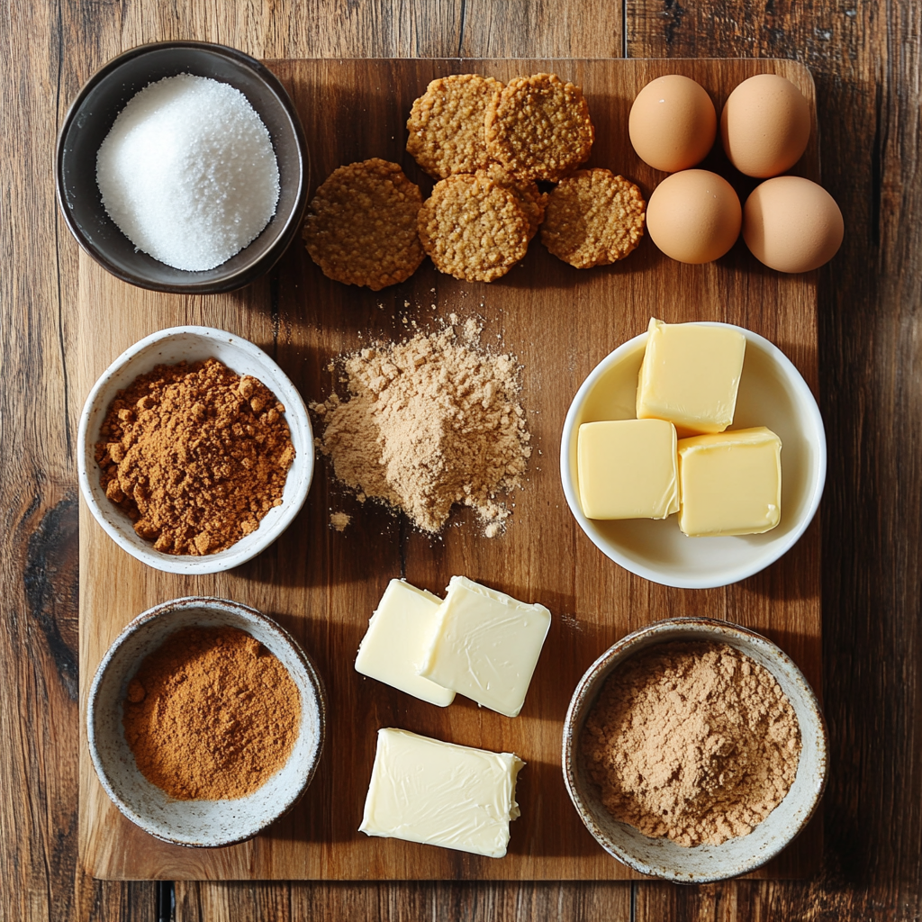 christmas Pumpkin Pie with Gingersnap Crust ingredients