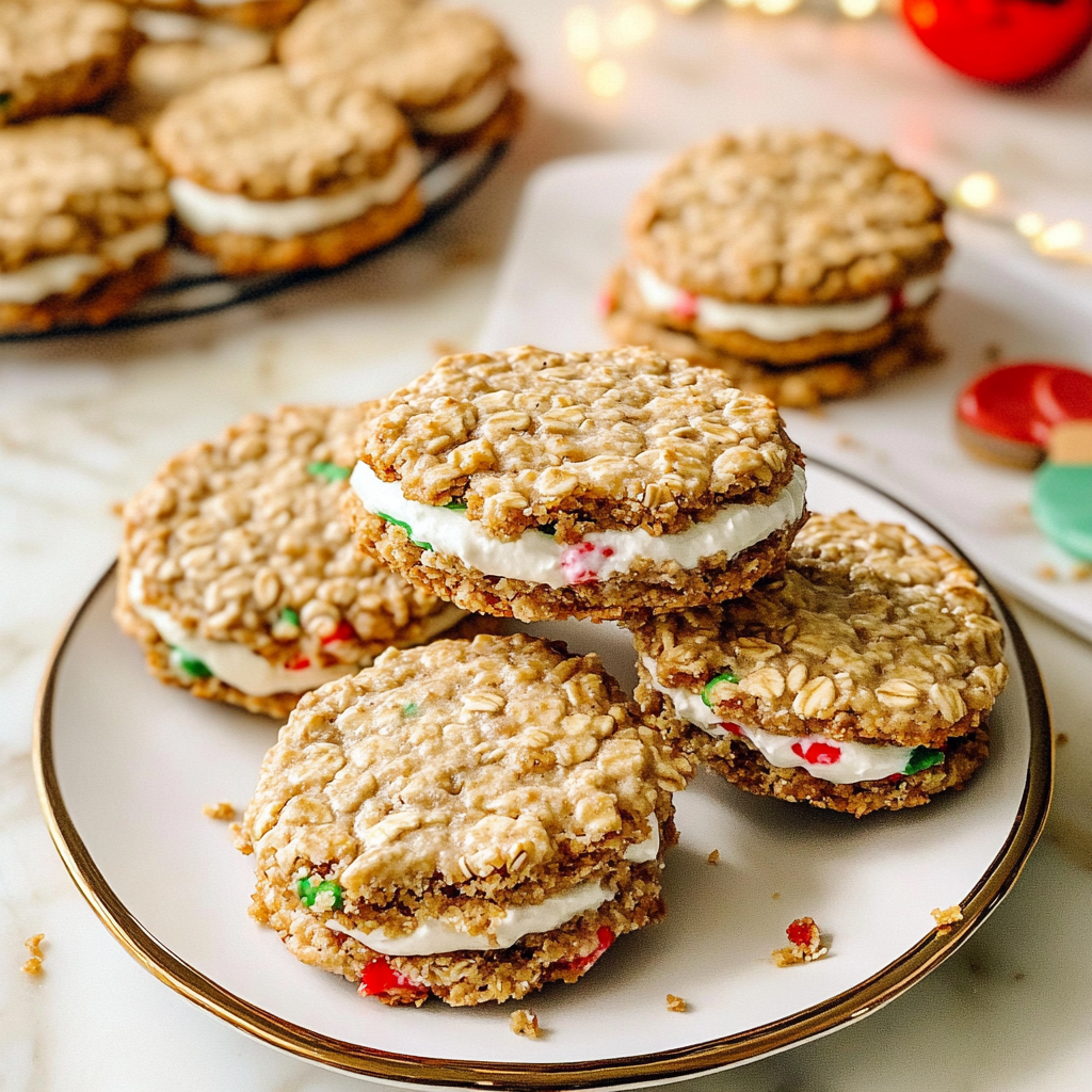 Santa’s Naughty Oatmeal Cream Pies