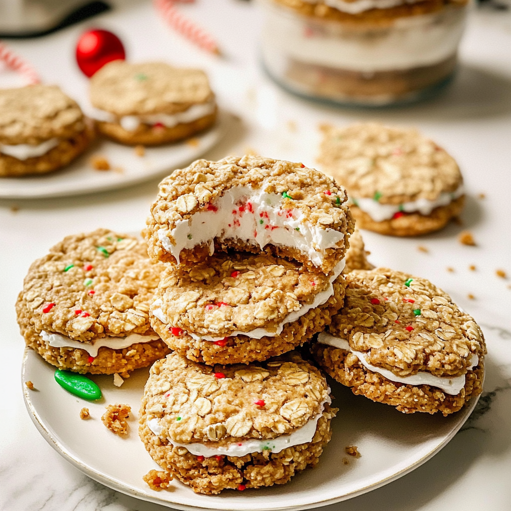 Santa’s Naughty Oatmeal Cream Pies
