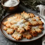 Rosemary-Parmesan Snowflake Cookies