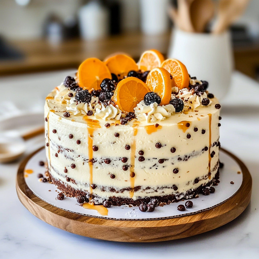 Christmas Cannoli Cake
